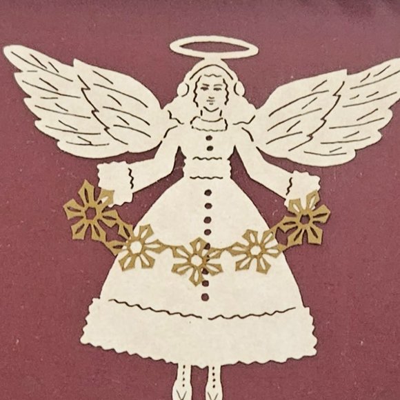 Cindy Jacobs framed ltd hand cut paper angel print numbered & marked. - Picture 2 of 6